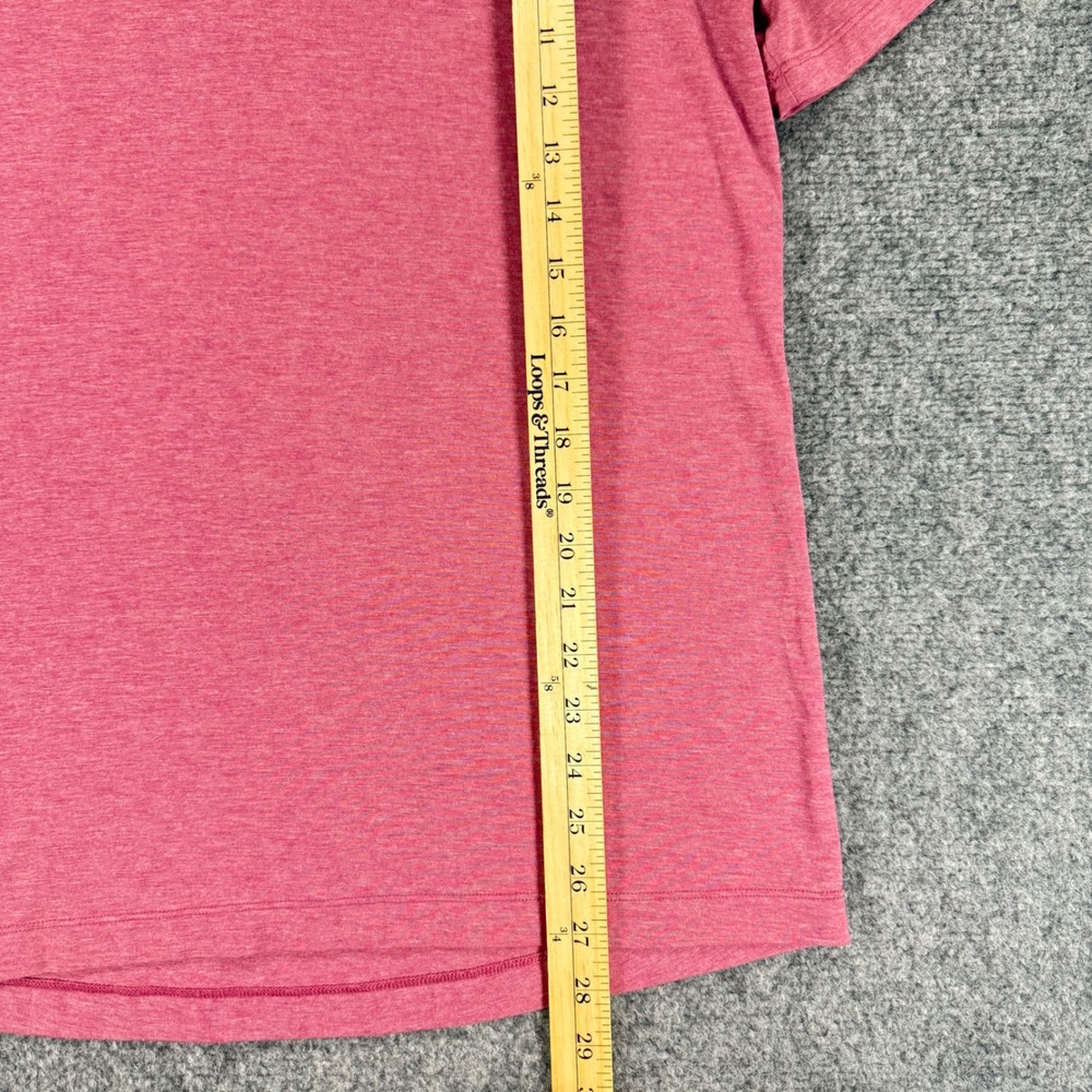 Lululemon Evolution Polo Shirt Men's Medium Pink Heathered Short Sleeve Athletic - Picture 5 of 7